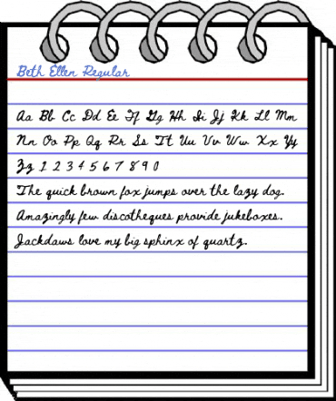 Beth Ellen Regular Font