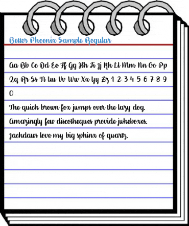 Better Phoenix Sample Regular Font