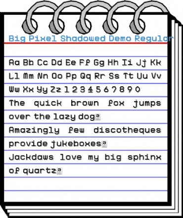 Big Pixel Shadowed Demo Regular Font