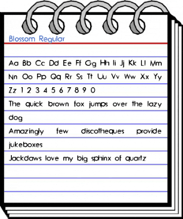 Blossom Regular Font