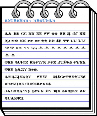 BLUEBERRY Regular Font