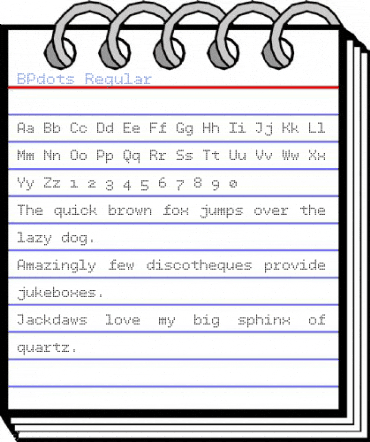 BPdots Regular Font