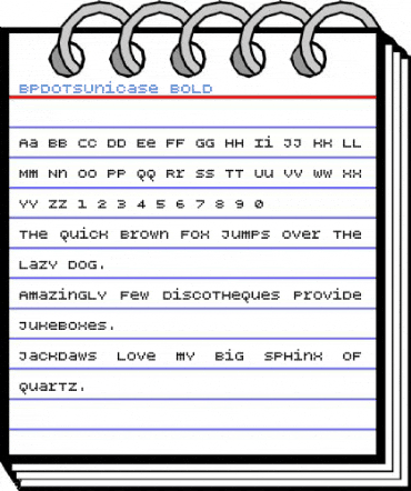BPdotsUnicase Bold Font