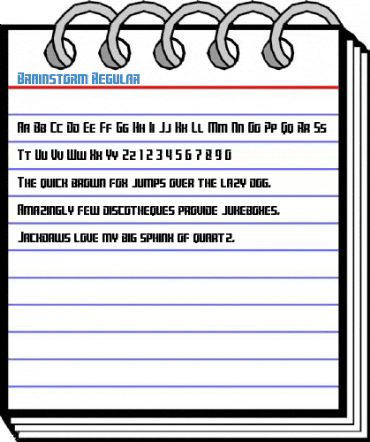Brainstorm Regular Font