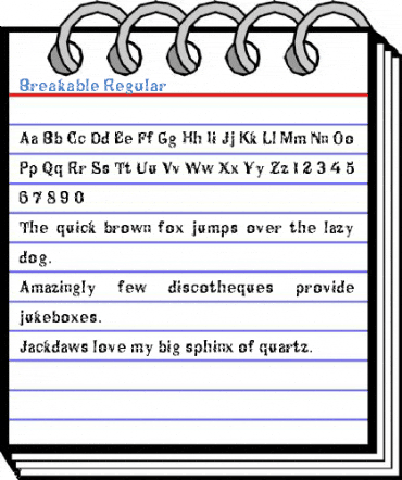 Breakable Regular Font