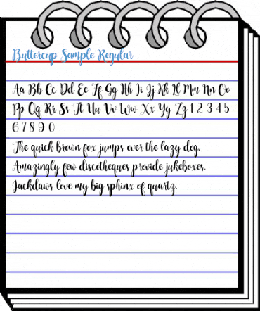 Buttercup Sample Regular Font