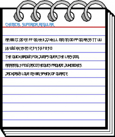 Chemical Superior Regular Font