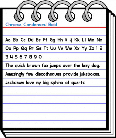 Chromia Condensed Bold Font