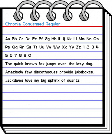 Chromia Condensed Regular Font