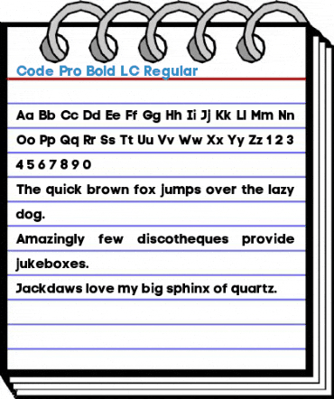 Code Pro Bold LC Regular Font