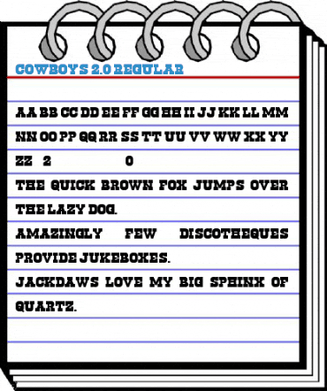 Cowboys 2.0 Regular Font