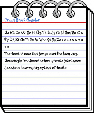 Crazy Brush Regular Font
