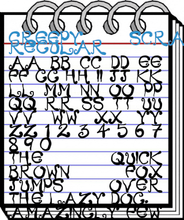 Creepy Scrawly Regular Font