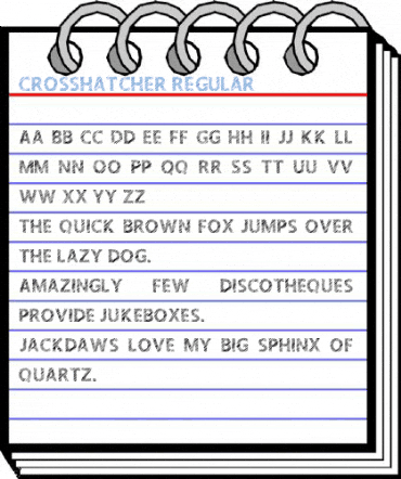Crosshatcher Regular Font