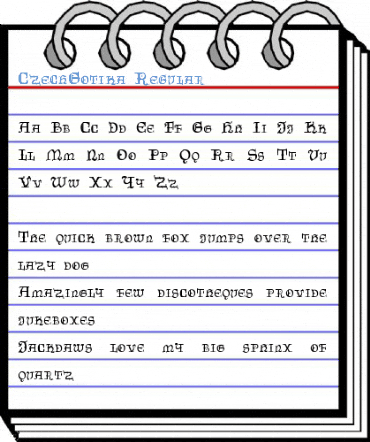 CzechGotika Regular Font