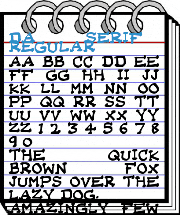 Da Serif Kid Regular Font