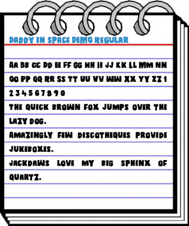 Daddy in space DEMO Regular Font