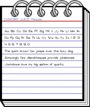 DANCING JUICE Regular Font