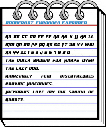 Dangerbot Expanded Expanded Font