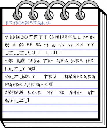 DeadBitch Regular Font