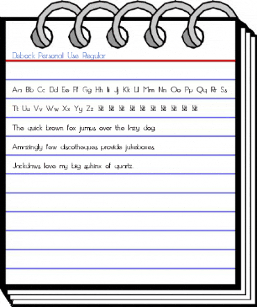 Debock Personal Use Regular Font
