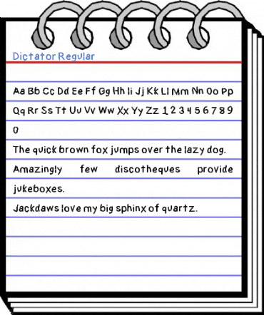 Dictator Regular Font