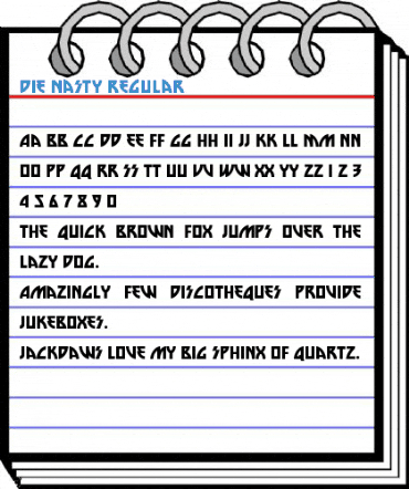 Die Nasty Regular Font