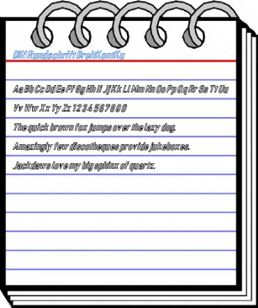 DIN Rundschrift BreitKontKu Font