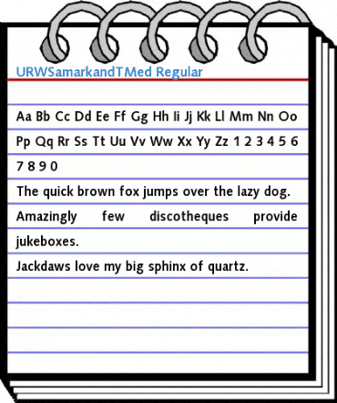 URWSamarkandTMed Regular Font
