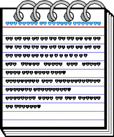 DJB Shape Up Hearts Regular Font