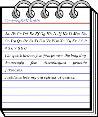 CenturySSK Italic Font