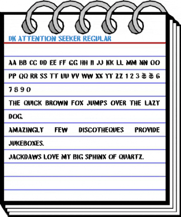 DK Attention Seeker Regular Font