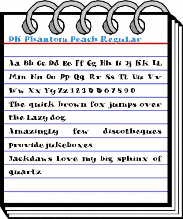 DK Phantom Peach Regular Font