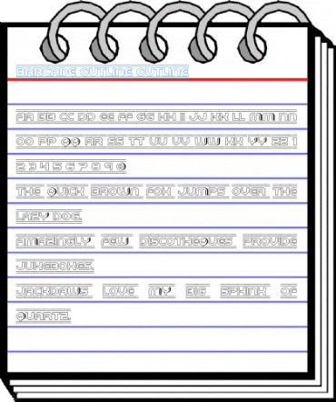 Barcade Outline Outline Font