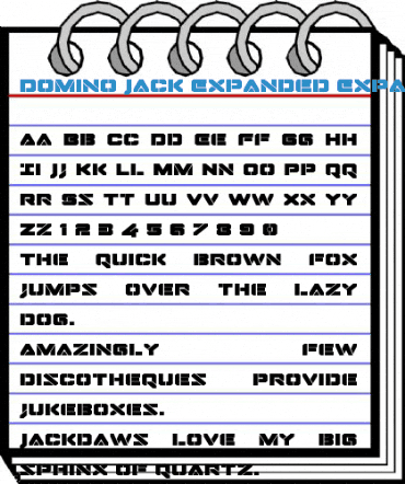 Domino Jack Expanded Font