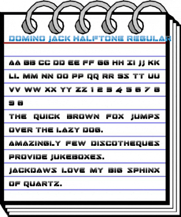 Domino Jack Halftone Regular Font