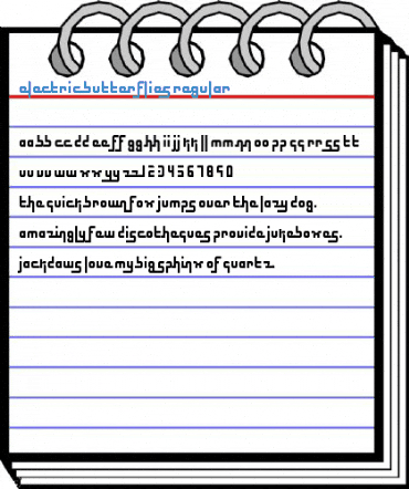 Electric Butterflies Regular Font
