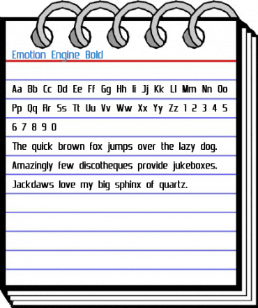 Emotion Engine Bold Font