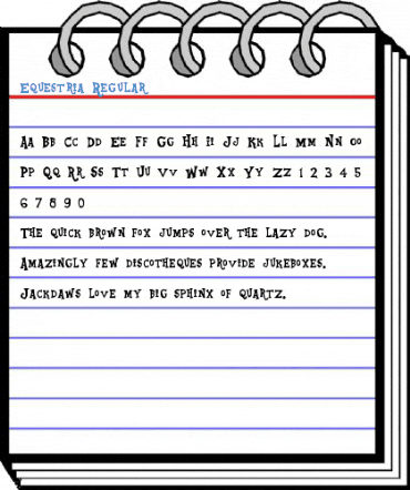 Equestria Regular Font
