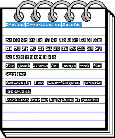 Eternal Love-Inverse Regular Font