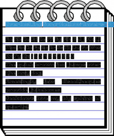 Everlasting Song-Hollow-Inverse Font