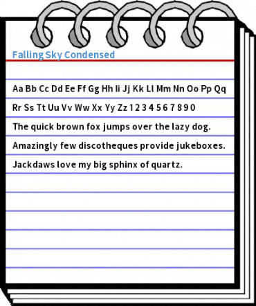Falling Sky Condensed Font