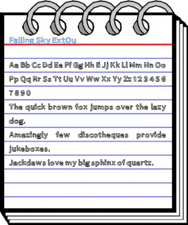 Falling Sky ExtOu Font