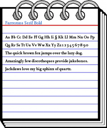 Farrerons Serif Bold Font