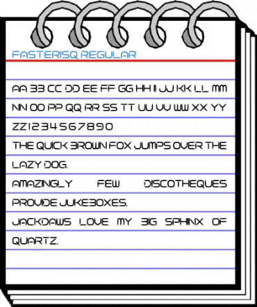 Fasterisq Regular Font