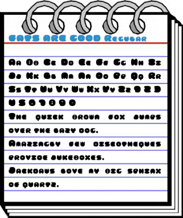 FATS ARE GOOD Regular Font