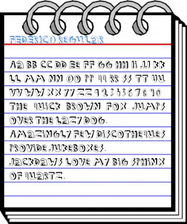 FEDERICO Regular Font