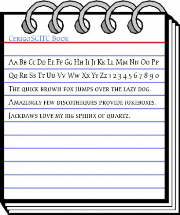 CerigoSCITC Book Font