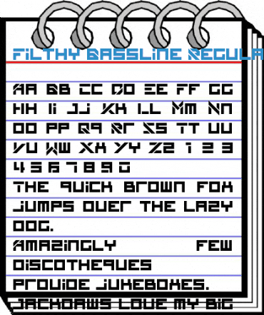 Filthy Bassline Regular Font
