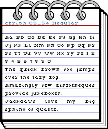 ceriph 05_54 Regular Font